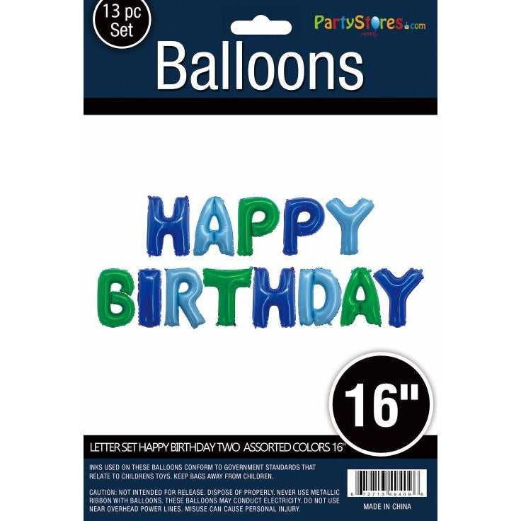Happy Birthday Balloon Banner