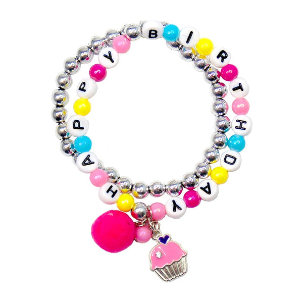 Happy Birthday Bracelet Set, 2pc
