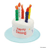 Happy Birthday Cake Hat with Colourful Candles