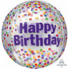 Happy Birthday Funfetti Orbz 16"