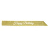 Happy Birthday Glittered Sash