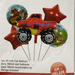 Happy Birthday Monster Truck Balloon Bouquet