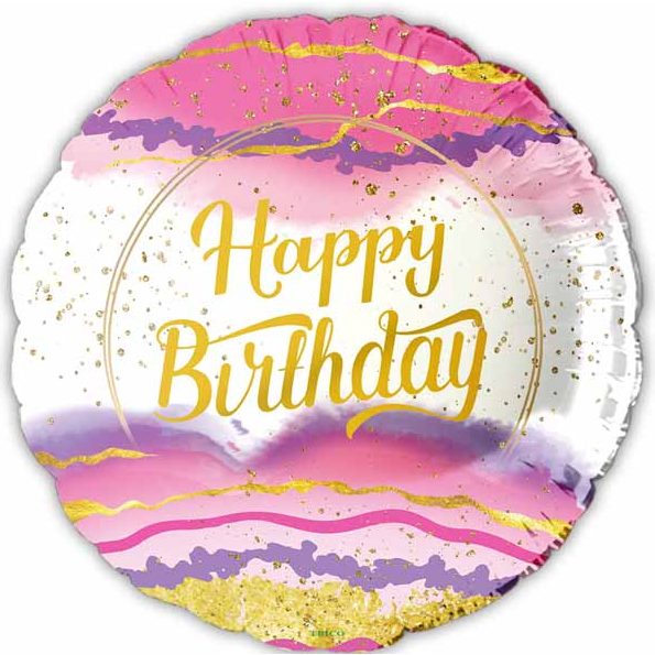 Happy Birthday Ombre 18" Foil