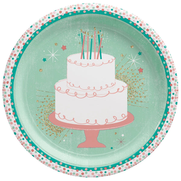 Happy Bright Birthday 10 1/2" Plates