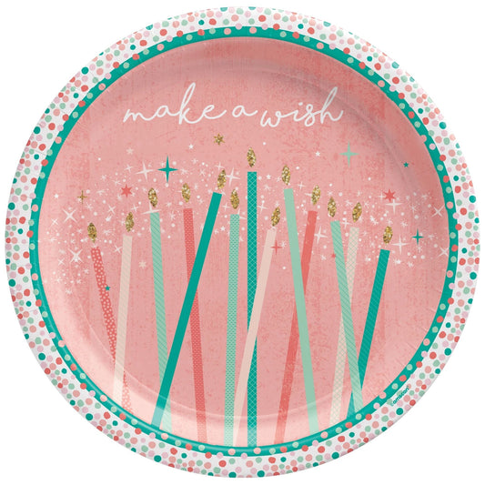 Happy Bright Birthday 7" Plates