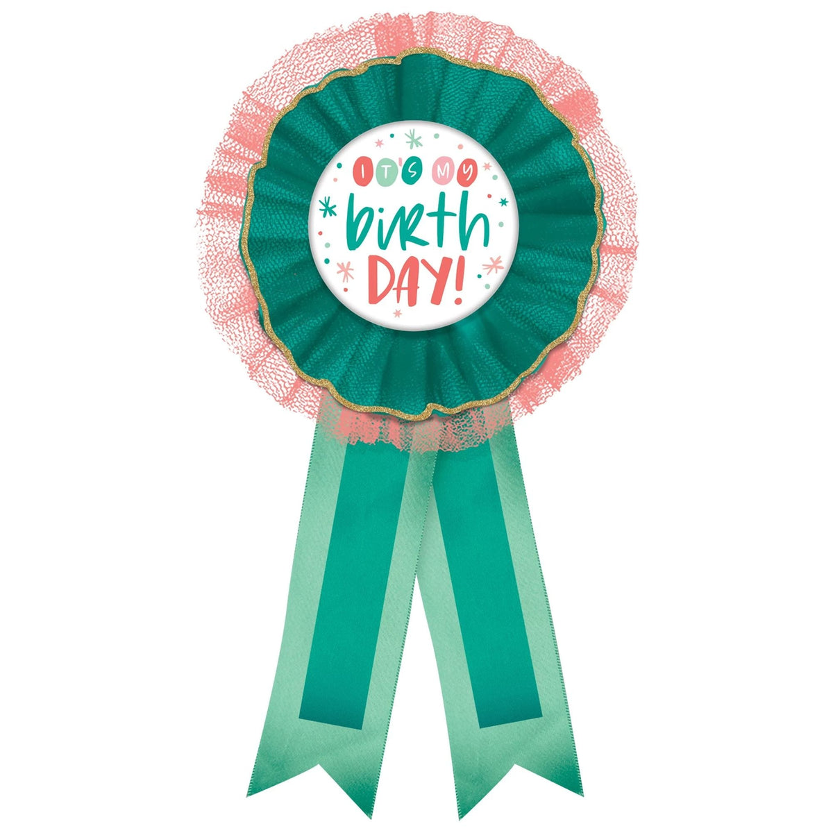 Happy Bright Birthday Award Ribbon