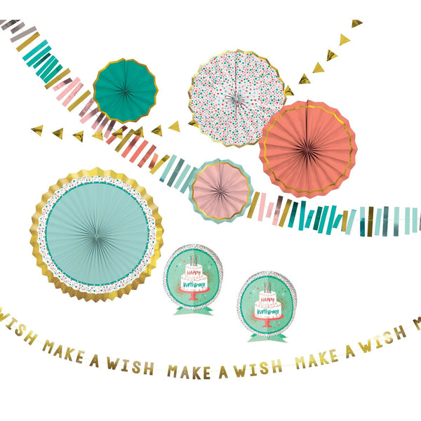 Happy Bright Birthday Room Decorating Kit