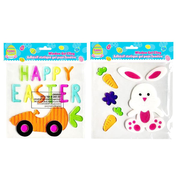 Happy Easter Gel Clings, 8" x 8"