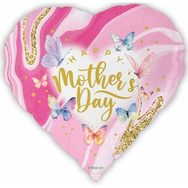 Happy Mothers Day Butterfly 18" Foil Balloon