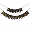 Happy Retirement Black & Gold Banner