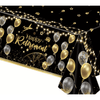 Happy Retirement Black & Gold Plastic Tablecover