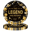 Happy Retirement "The Legend Has Retired" 7" Dessert Plates, 24 Count
