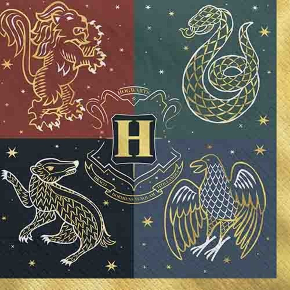 Harry Potter Hogwarts United Luncheon Napkin