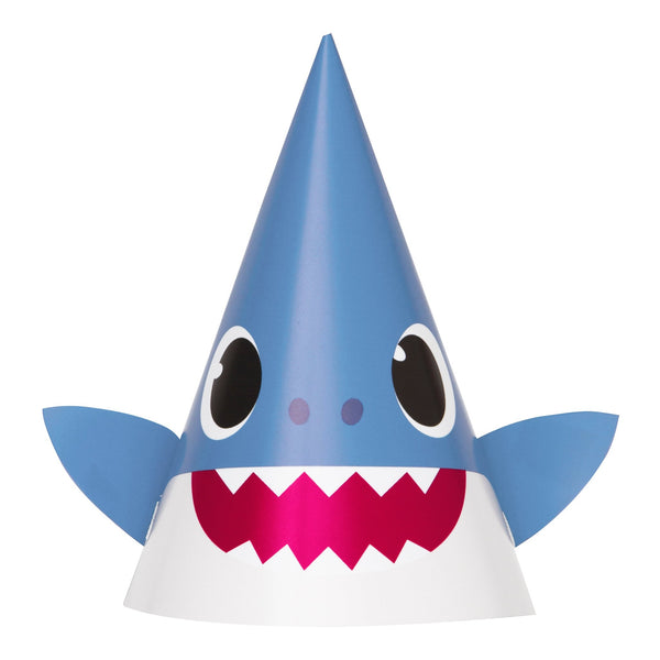 Baby Shark Party Hats - 8 Count