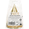 Hat - Party, Gold Fringe, 4 Count