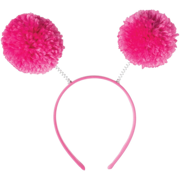 Headbopper - Pink, Pom Pom, 9" x 4 1/4"