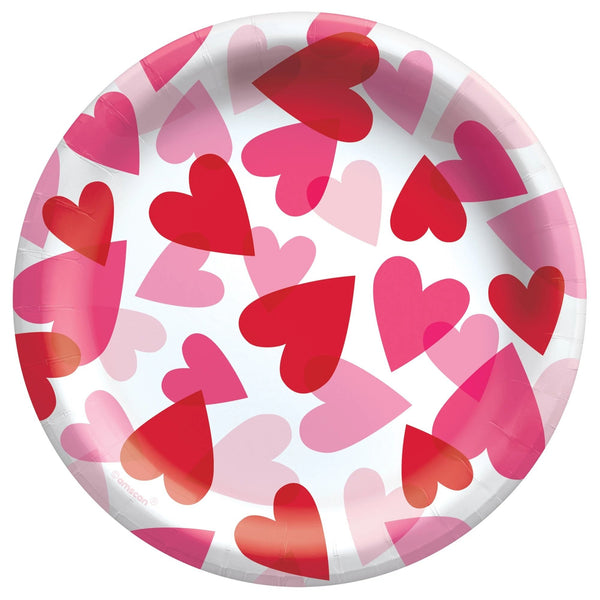 Heart Party 7” Paper Plates