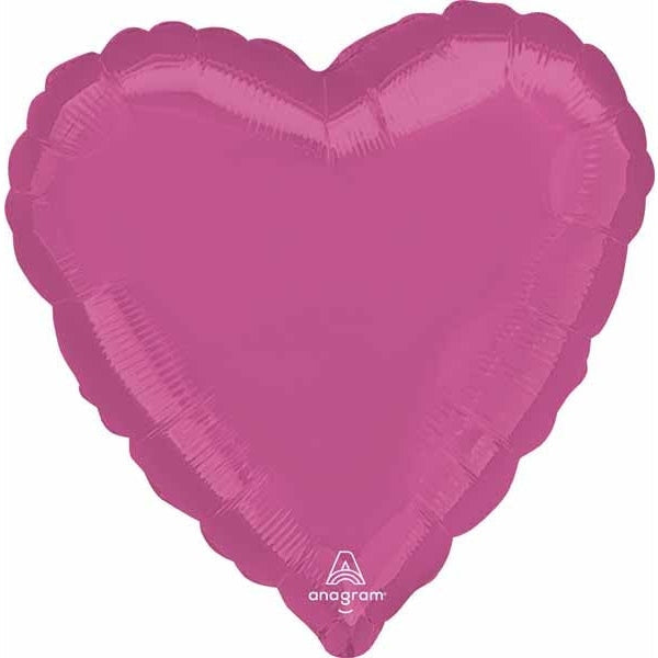 Heart-Shaped 18" Foil Balloon in Bubblegum Pink