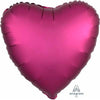 Heart-Shaped 18" Satin Luxe Balloon in Pomegranate