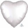 Heart-Shaped 18" Satin Luxe Balloon in White
