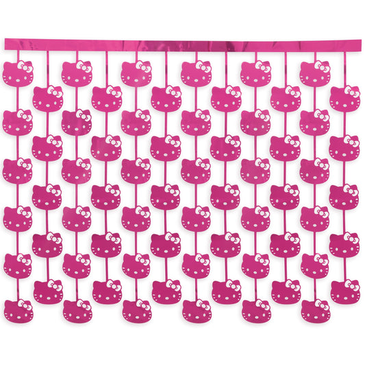 Hello Kitty Face Pack Foil Fringe Backdrop