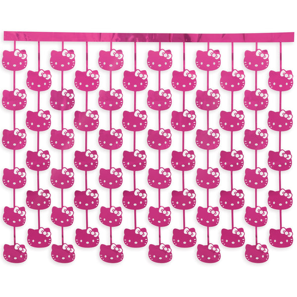 Hello Kitty Face Pack Foil Fringe Backdrop