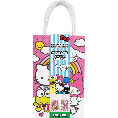 Hello Kitty Kraft Favor Bags, 8 Count