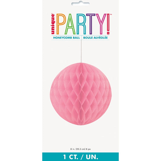 Honeycomb Ball – 8" – Hot Pink