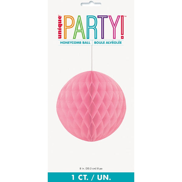 Honeycomb Ball – 8" – Hot Pink