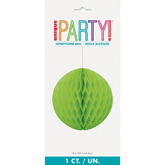 Honeycomb Ball – 8" – Lime Green