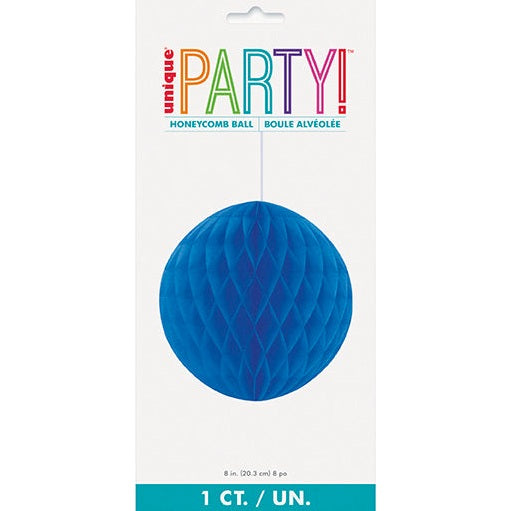 Honeycomb Ball – 8" – Royal Blue