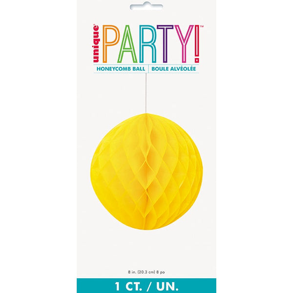 Honeycomb Ball – 8" – Sun Yellow