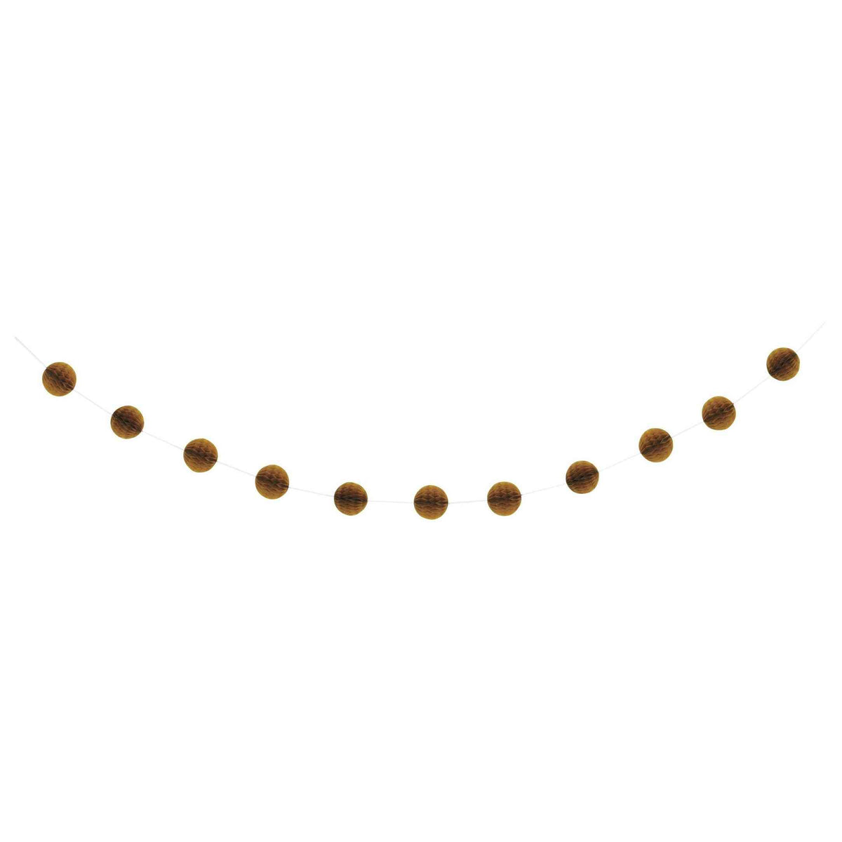 Honeycomb Ball Garland - Gold