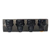 Hoot Hween Skeleton Shot Glasses 4pk Black