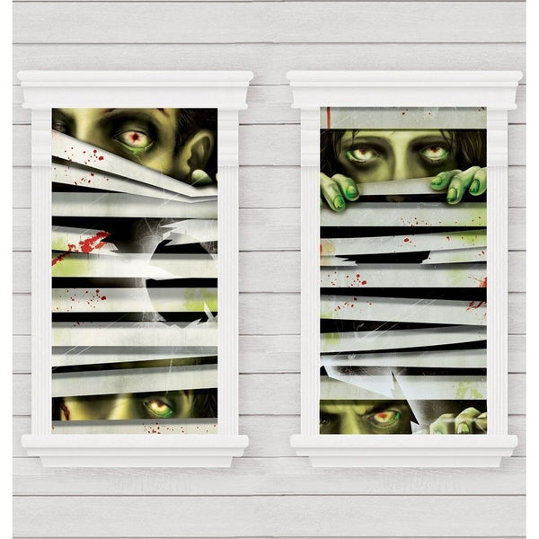 Horror Eyes Window Magic Decorations - Plastic