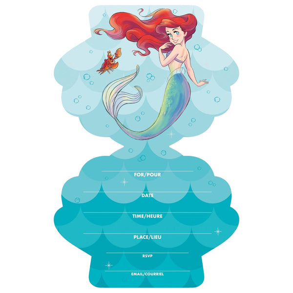 Invitations - Ariel, 8 Count