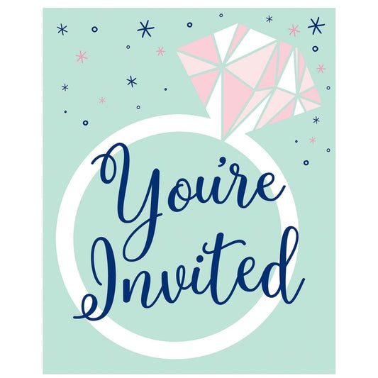 Invitations - Mint To Be, 4" x 5", 8 Count
