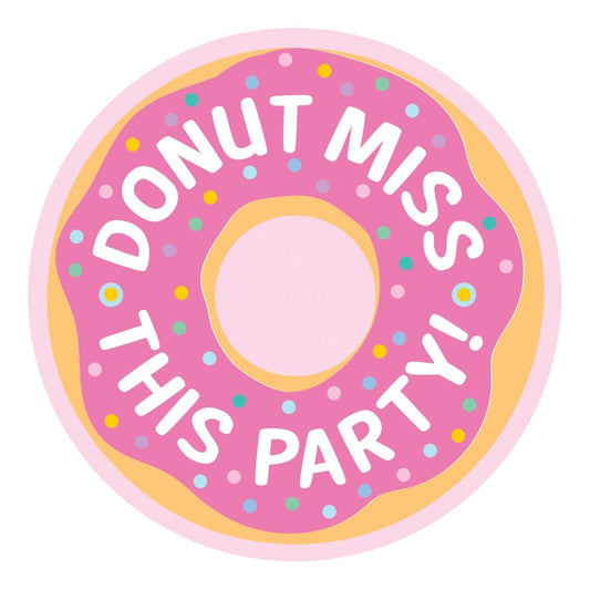 Invitations - Postcard, Donut Party, 4 1/4" x 6 1/4", 8 Count