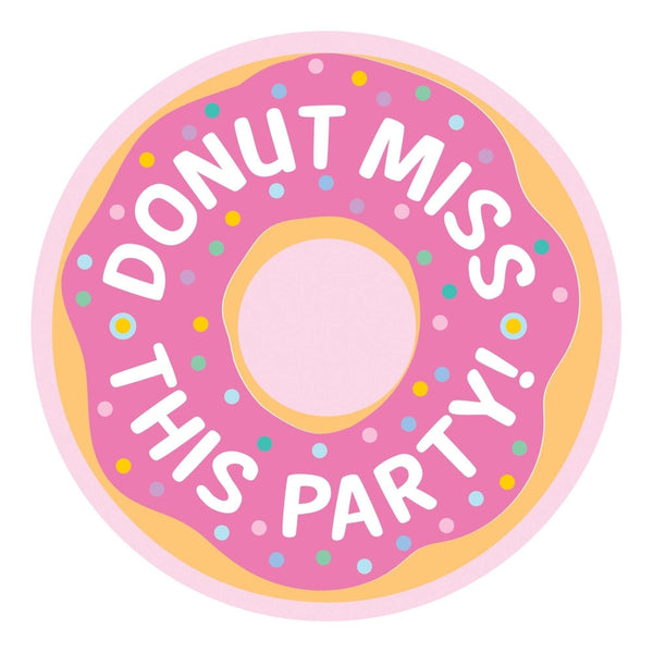 Invitations - Postcard, Donut Party, 4 1/4" x 6 1/4", 8 Count