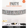 Iridescent Foil Trick or Treat Garland, 2 Pieces - 5 ft each