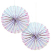 Iridescent Paper Fans