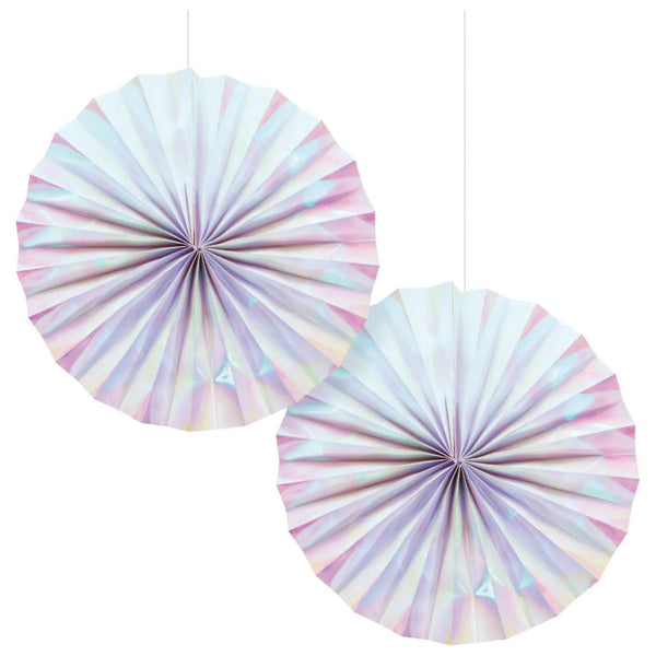 Iridescent Paper Fans