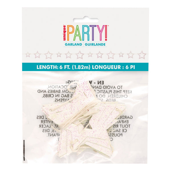 Iridescent Star Garland – 6ft