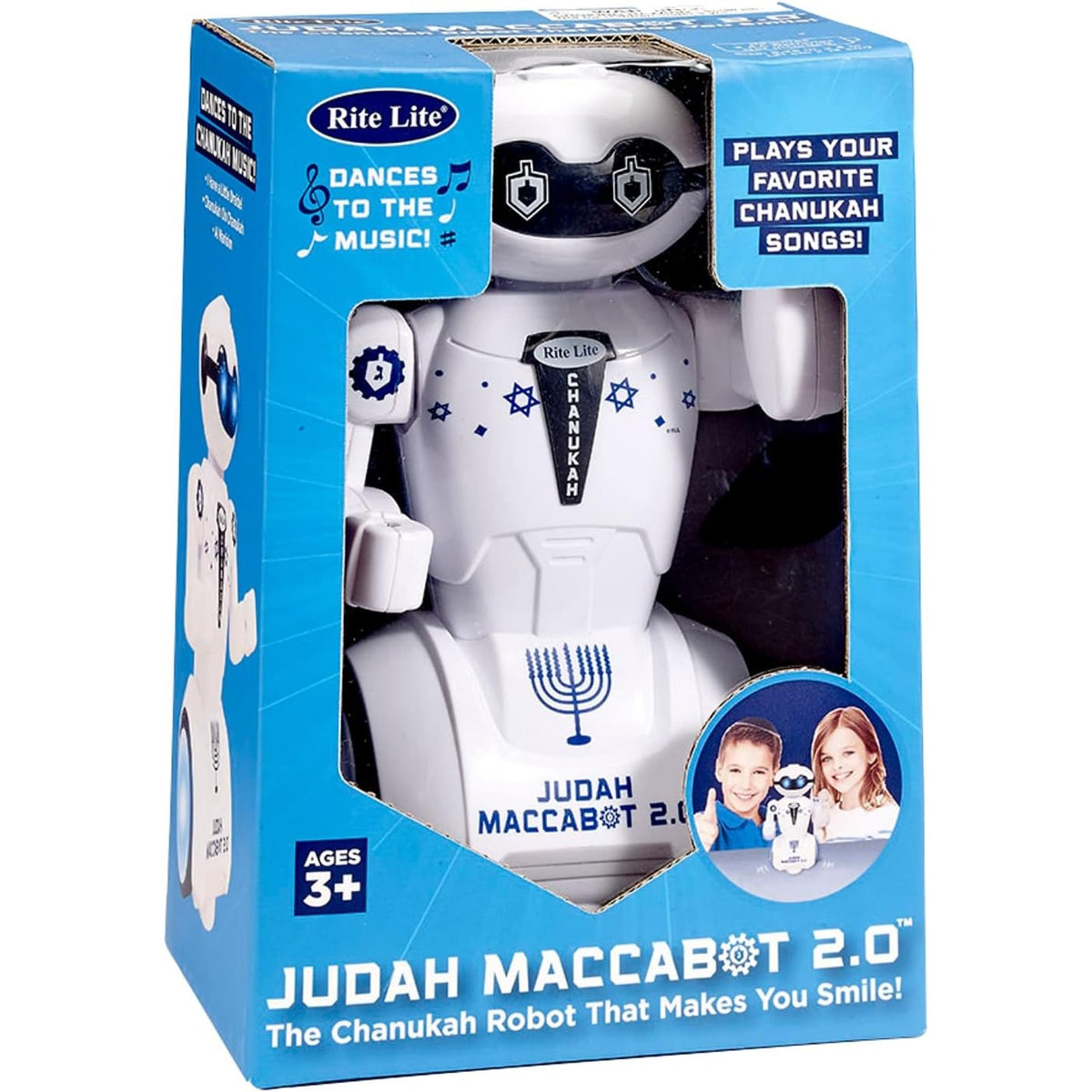 Judah Maccabot 2.0 Chanukah Robot,Plays 3Chanukah songs