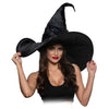 Jumbo Curved Witch Hat Black