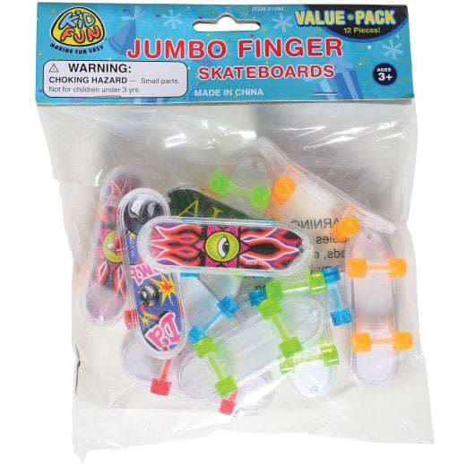 Jumbo Finger Skateboards, Set of 12