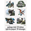 Jurassic World Temporary Tattoos, Pack of 24
