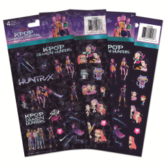 K-Pop Demon Hunters Prismatic Stickers, 4 Sheets