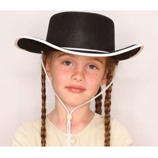 Kids Black Cowboy Hat