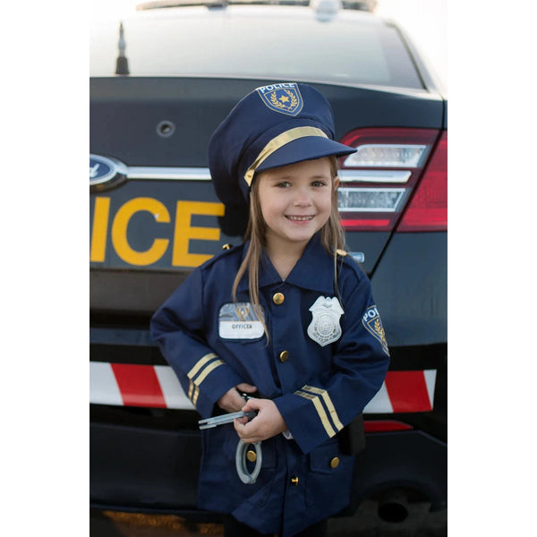 Kids Police Officer Costume Set, Includes 5 Accessories, Size 5-6